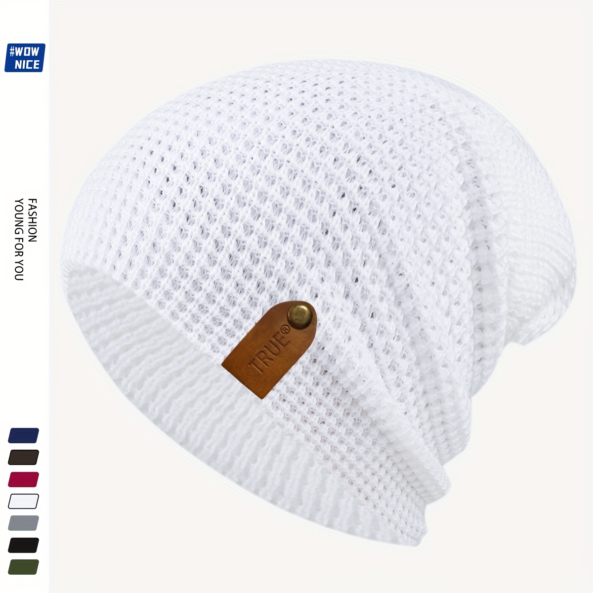 E-shop TRUE einfache, leichte, dehnbare Wintermütze, warme Weihnachts- Halloween-Beanie, Unisex warme randlose Mütze für Herbst/Winter, dicke Mütze,