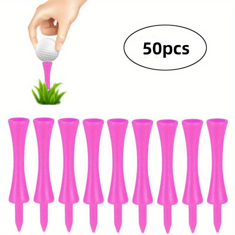 E-shop 50 Stück Absteigende Plastik-Pink-Golftees Großhandel Zubehör