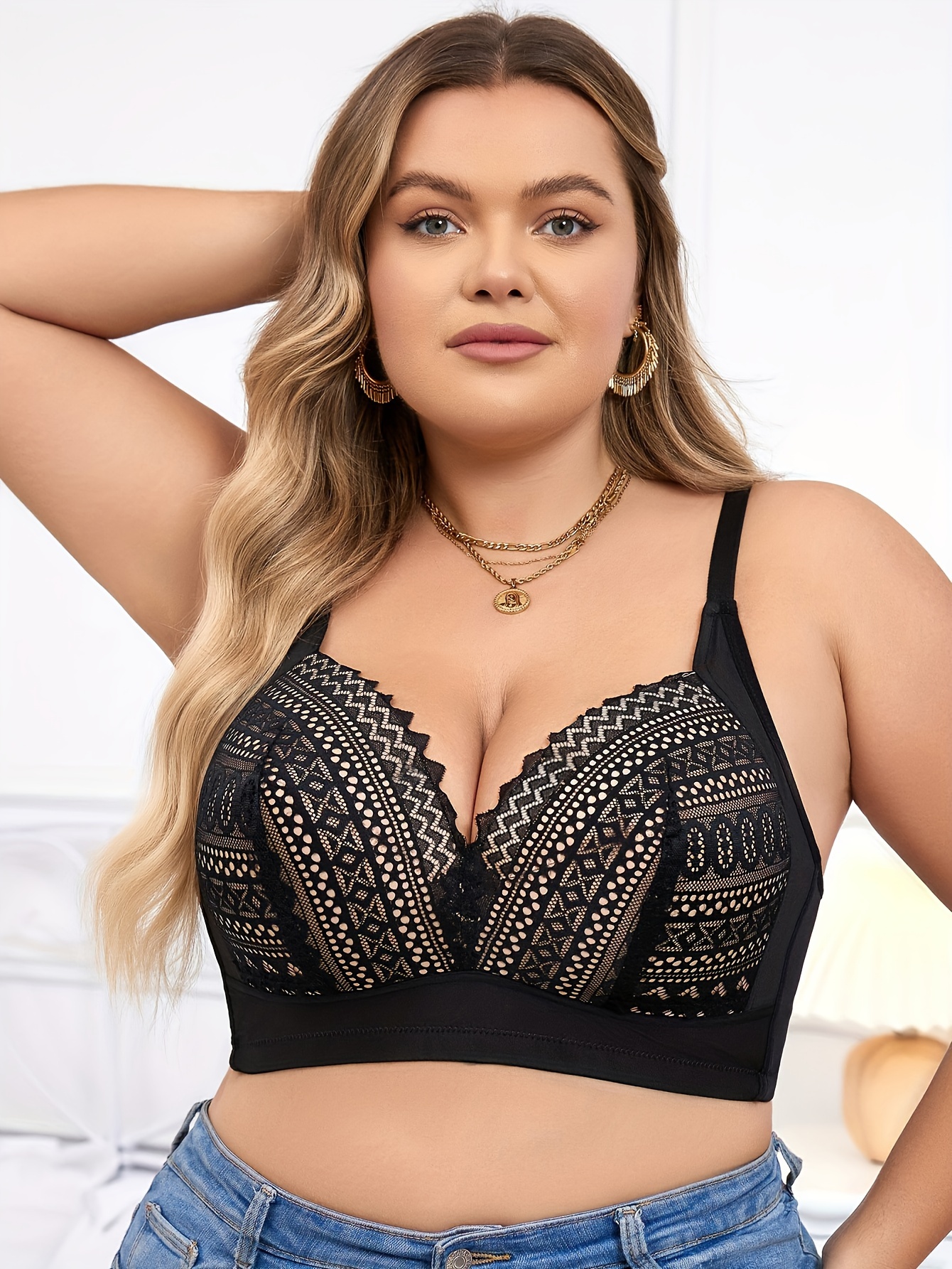 COMVALUE Bralettes for Women Sexy,Womens Plus Size Underwire