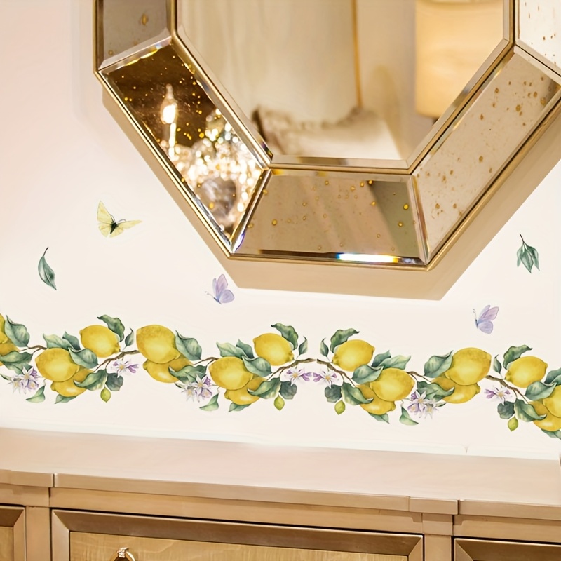 Fresh Curved Branch Wall Sticker, Decorating Bedroom Living Room Kitchen Dining Room Self-adhesive Painting, Removable Pvc Wall Sticker
