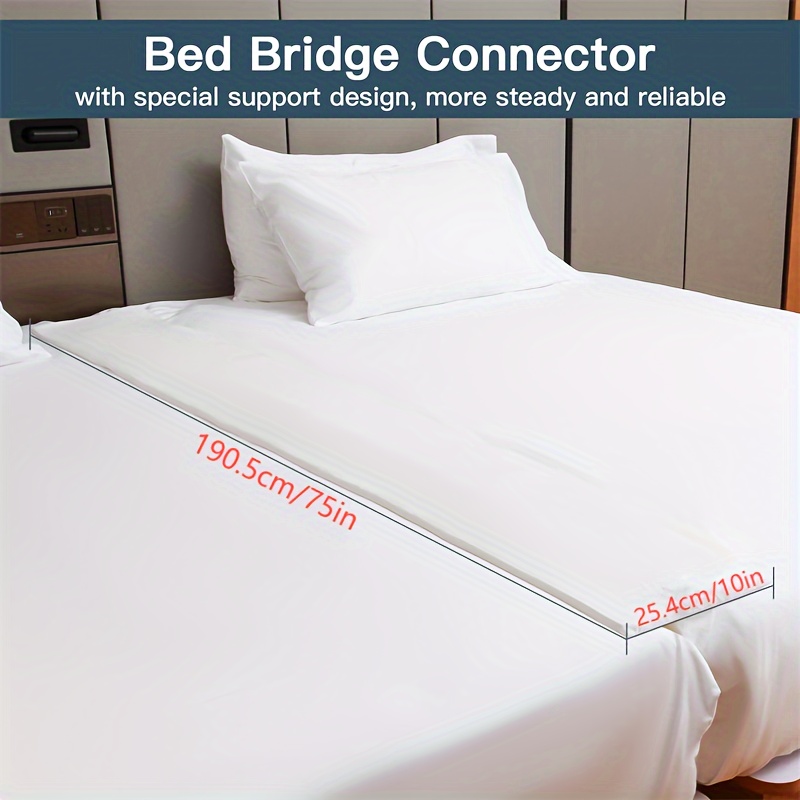 1pc 75in X 10in Bed Skirt, Mattress Connector, -one Cover Sponge Bed Bridge, Bed Space, Home Bedding
