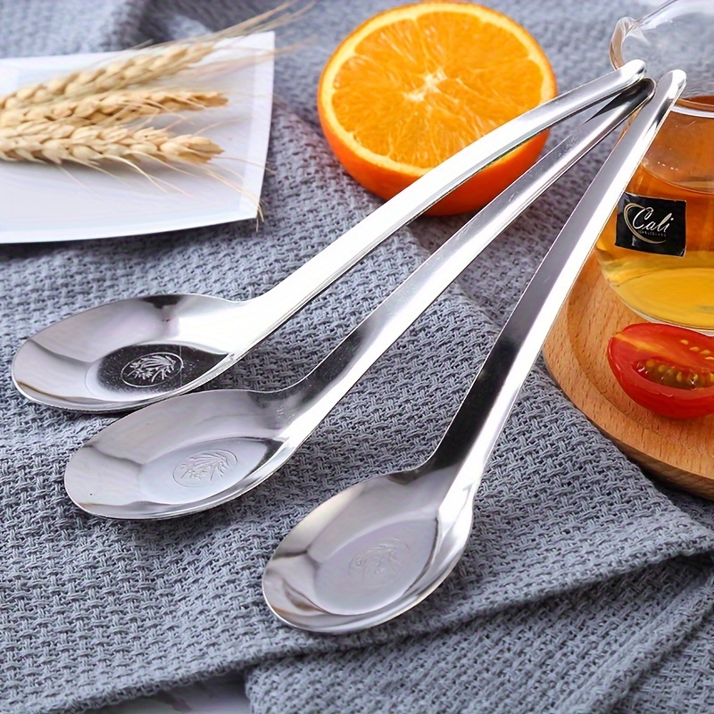 item picture 6pcs 12pcs high end   dessert spoon soup spoon durable elegant fashionable suitable for restaurants hotels families banquets outdoor business dishwasher 6 7inch 17cm