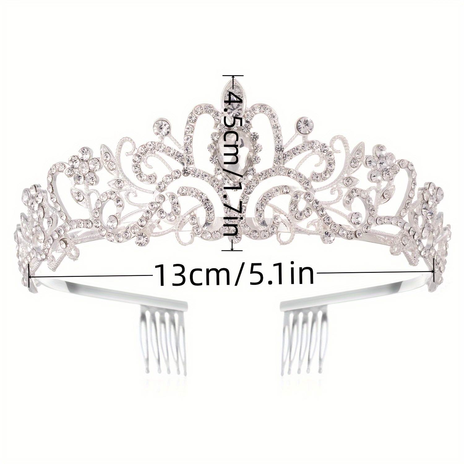 Elegante Diadema Premium Stile Principessa Regina Reale, Splendida Corona  Strass Accessori Capelli, Donne Ragazze Compleanno Festa Natale Matrimonio  Diadema, Regalo Perfetto, Prop Fotografico Stile Barocco, Accessorio  Spettacoli Promenade - Giochi E