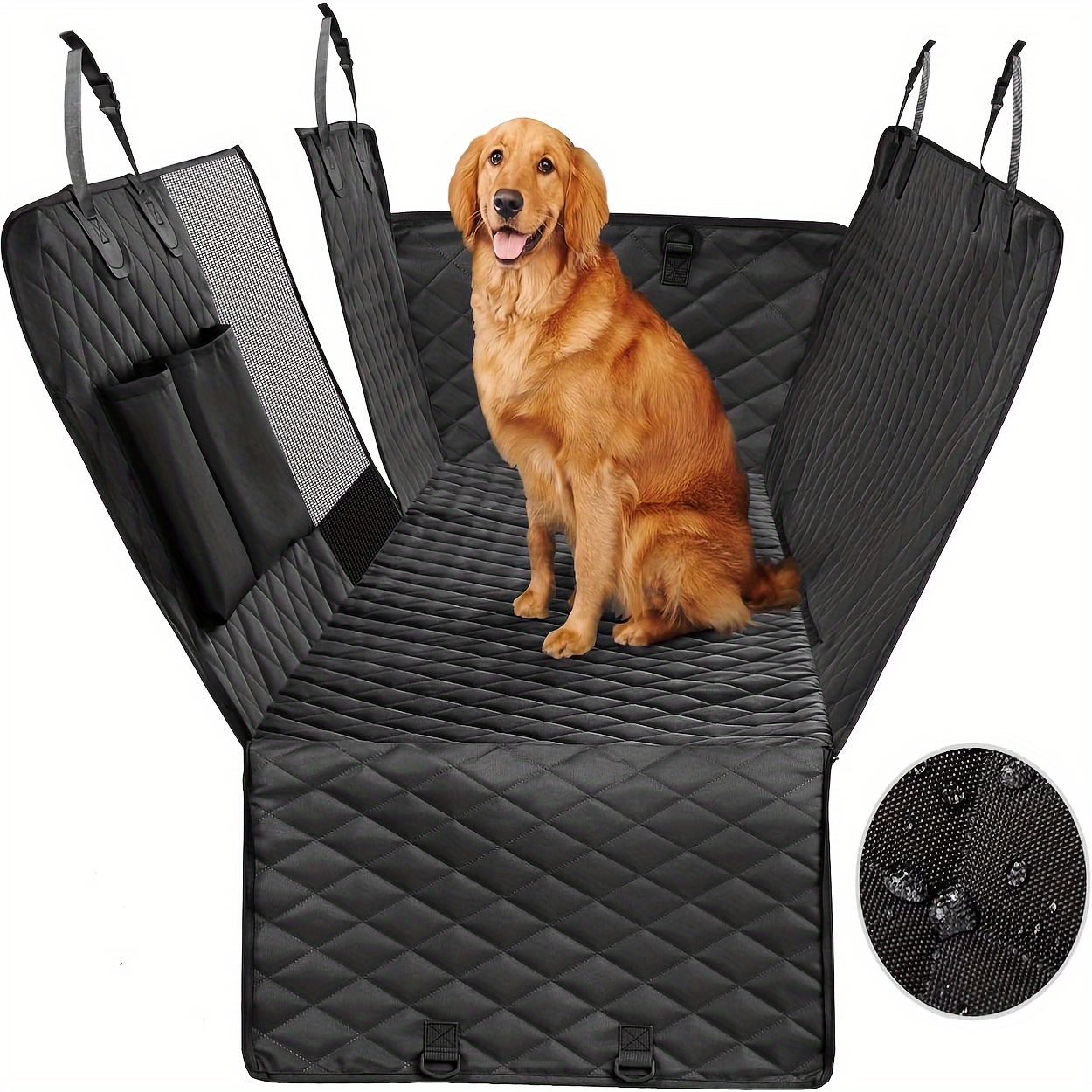 

Dog Seat Cover For Rear Seat, Waterproof Dog Seat Cover With Mesh Window, And Slip-resistant Dog Car , Dog Seat Cover, Dog Rear Seat Cover, Suitable For Most Models