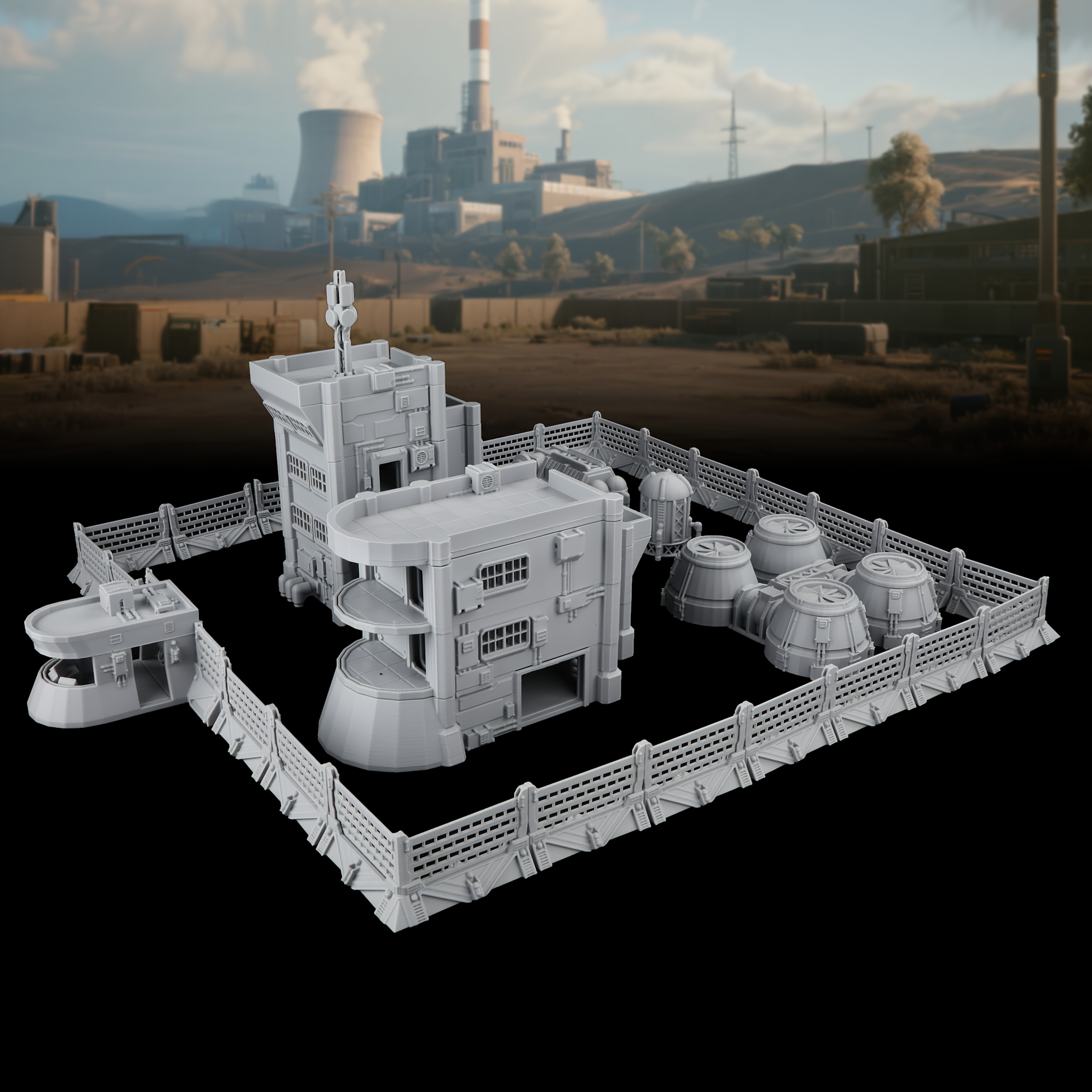 39pcs RPG Terrain Set Miniature Terrain Set