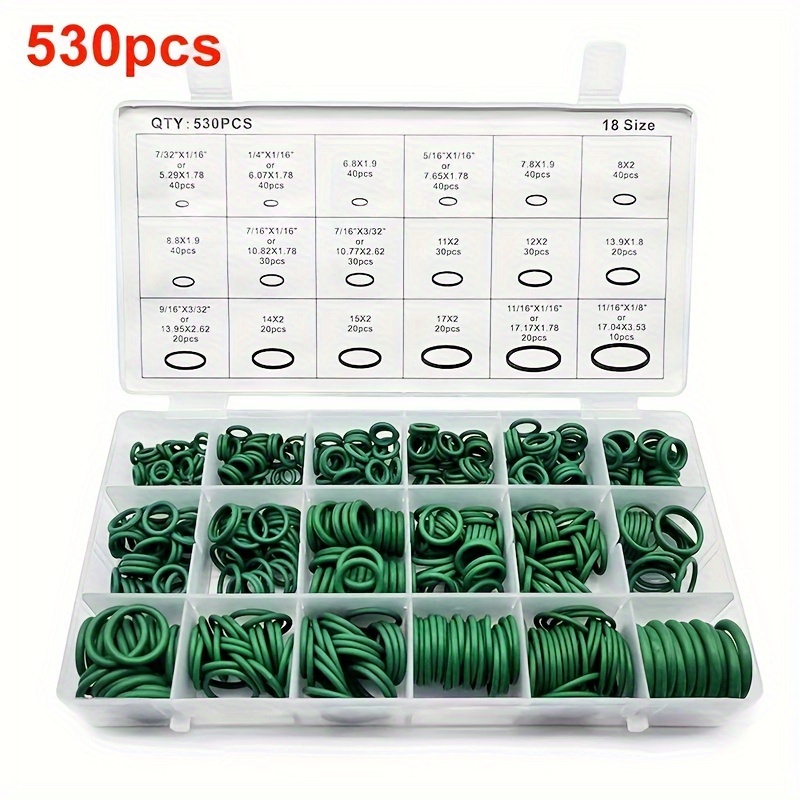 Kit De Joints Toriques Pour Compresseur Clim Auto - 540 Pièces Caoutchouc - Neuf