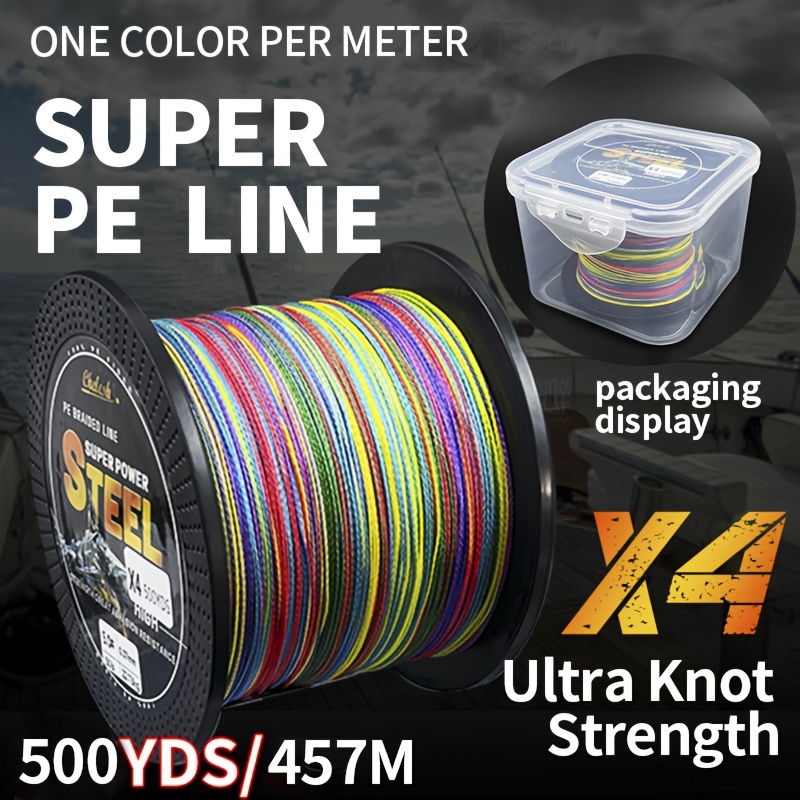 100M 4 Strands PE Braided Fishing Line Super Strong Durable - Temu