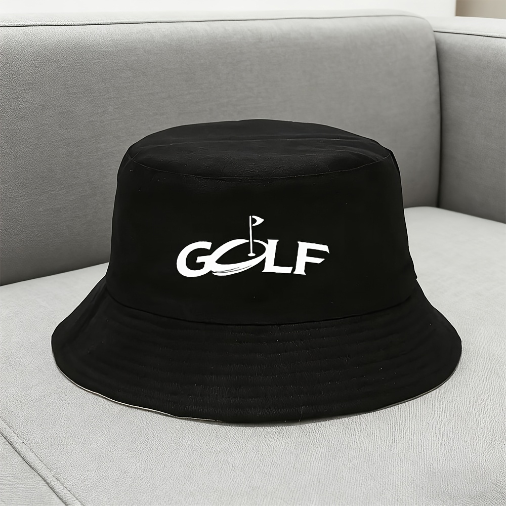 TEMU Fashionable Golf Print Bucket Hat, Adjustable And Breathable Sun Hat For Men And Women, Suitable For Commuting, Outdoor Activities, And Bachelor