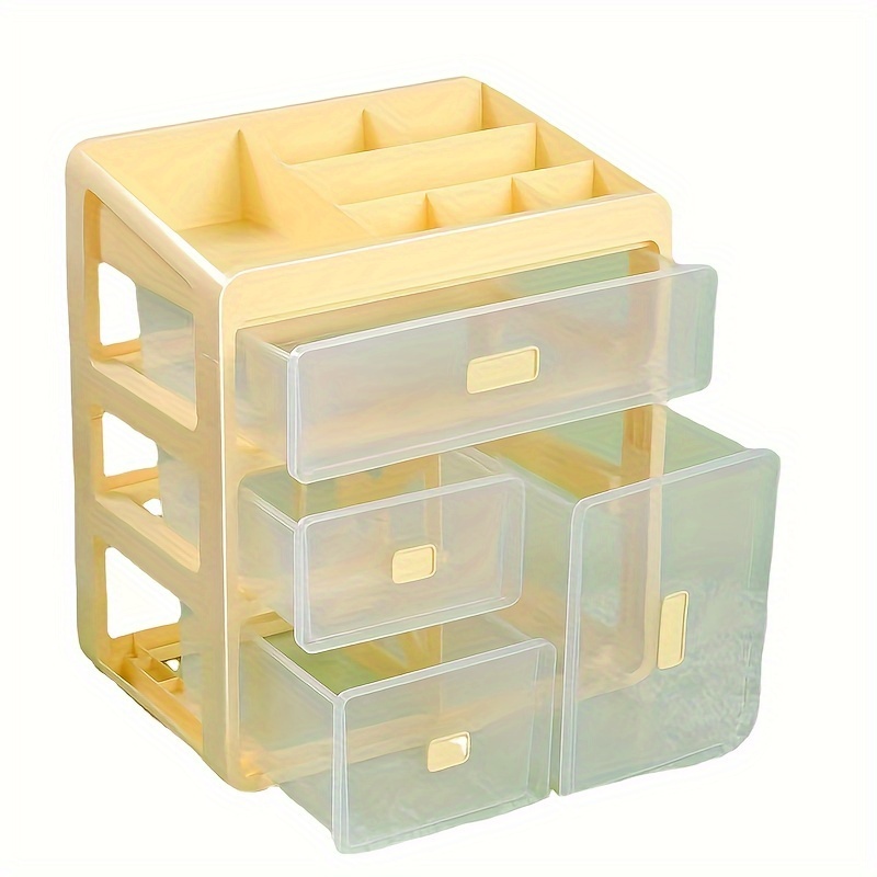 Plastic Medicine Storage Box Oval Double Layers Multi Grid Large