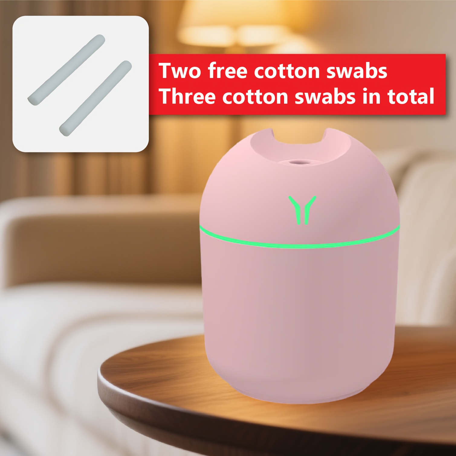 1pc Aromatherapy Diffuser And Humidifier with Cool Mist And Night Light: Essential Oils Can Be Added As An Air Aromatherapy Diffuser, Your Bedroom Fresh And Plants Healthy! Ultra-quiet - Perfect for Offices, Homes, Large Bedrooms