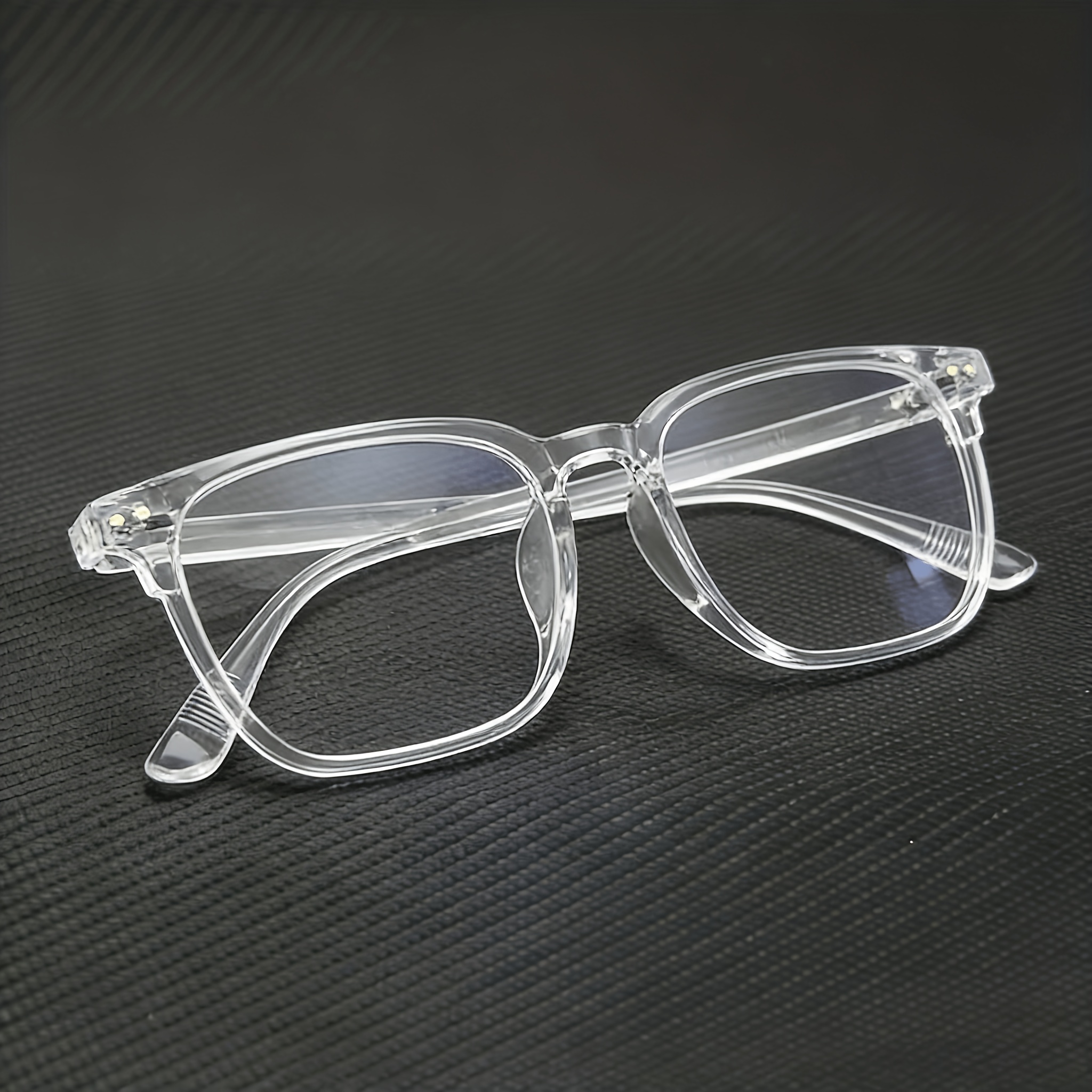 1 pair unisex anti blue light glasses suitable for computers gaming consoles tvs smartphones transparent   lenses full rim eyewear with   computer screen for   for   phone use