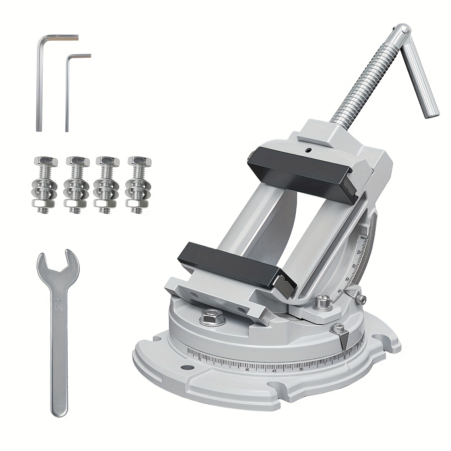 Allsome 3" Swivel-base Vise, Milling Machine Vise, 3 Way (swivel, , Angle Vice) Milling Vice For Drill Press