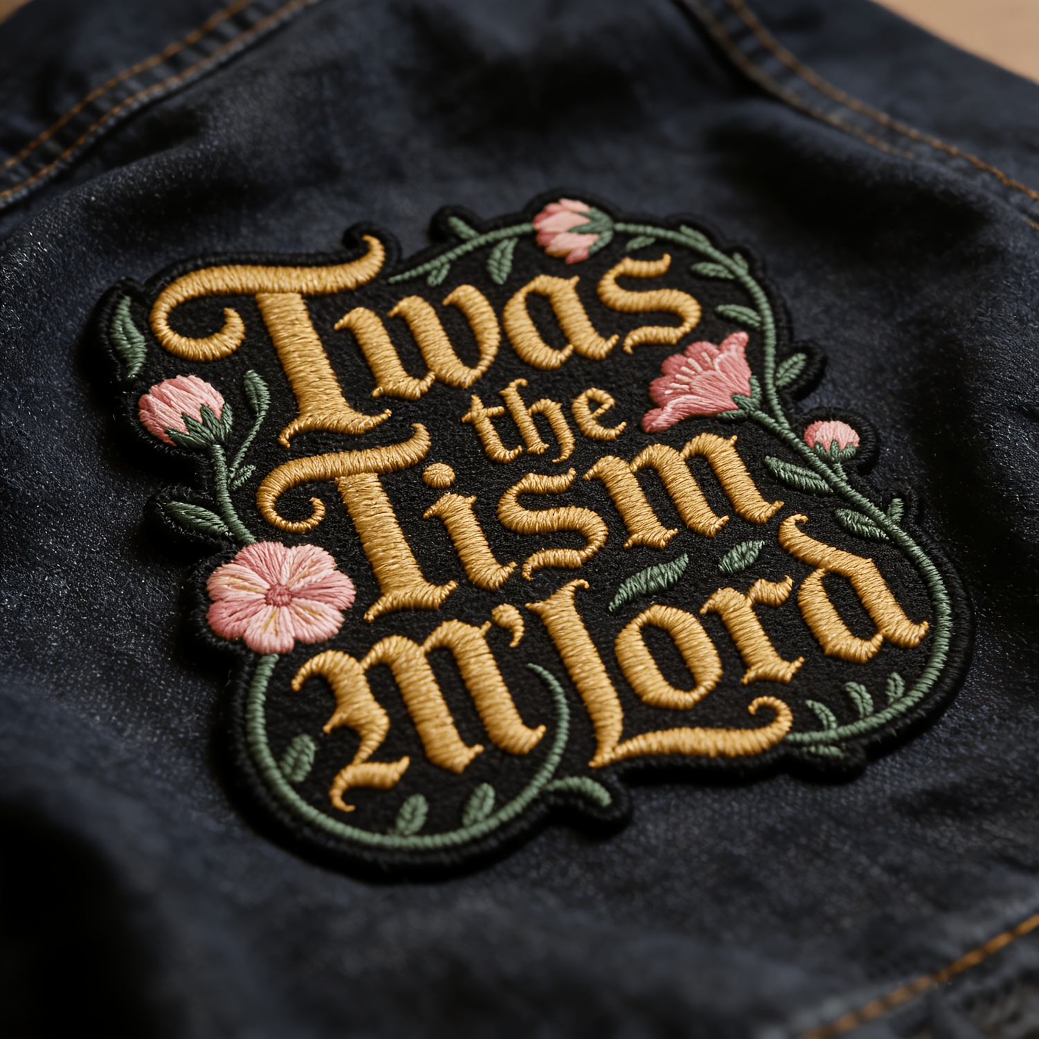 TEMU Twas The M Lord Patch Brodé de l'Autisme ADHD Santé Mentale Anxiété Autocollant pour Vêtements, Robe, Chapeau, Jeans, Additions