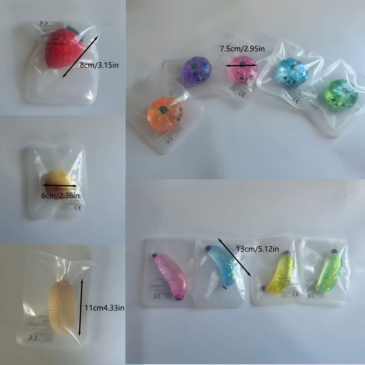 Cute Squeeze Toy Set, Random Colors & Styles