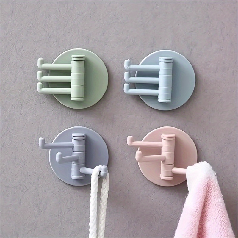 

Use This Self-adhesive 3-hook And Key Holder To Organize Your Kitchen And Bathroom!