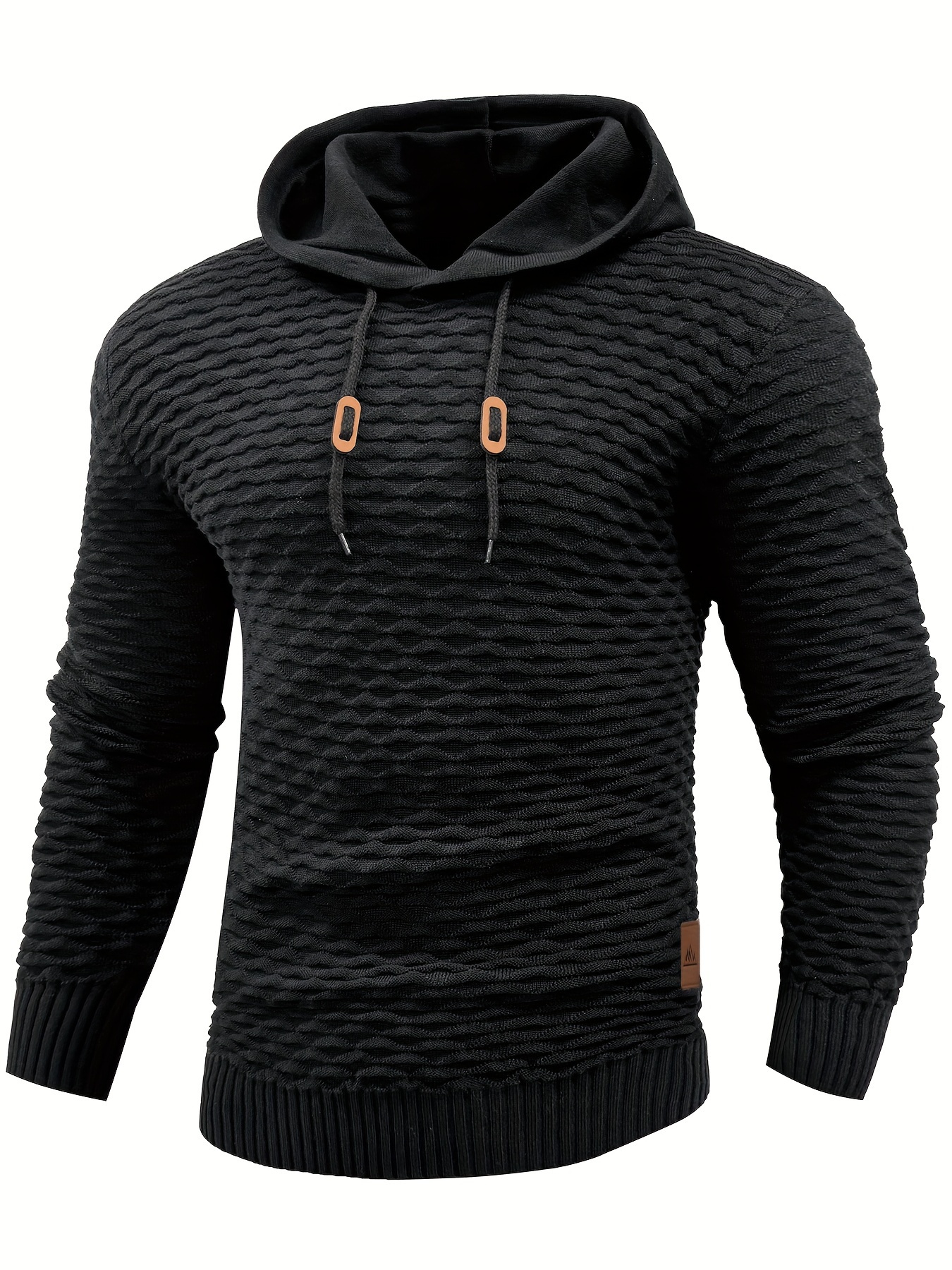 Heren Hoodie - Rekbare Verstelbare Capuchon & Ritsvrije Pullover