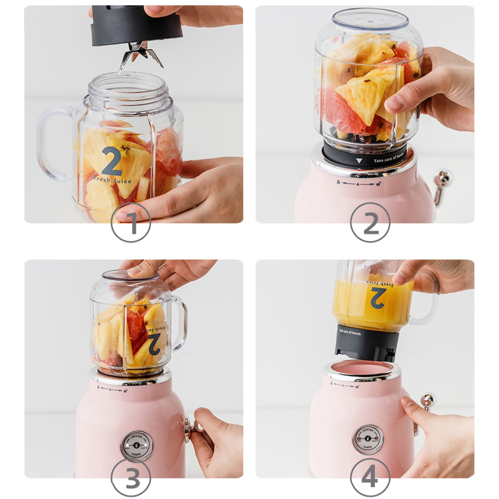 Homeleader Smoothie Blender, Personal Blender for Shakes And Smoothies with a 20.3 Oz Tritan Bpa-Free Travel Cup And Lid, Green, Juicer Machine