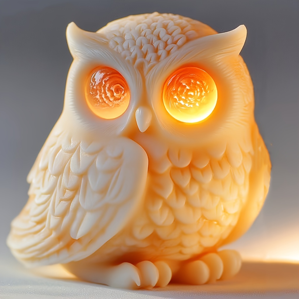 

Large Owl Silicone Mold Set For Diy Candles, Resin Casting & Aromatherapy - Craft Tool For Home Decor