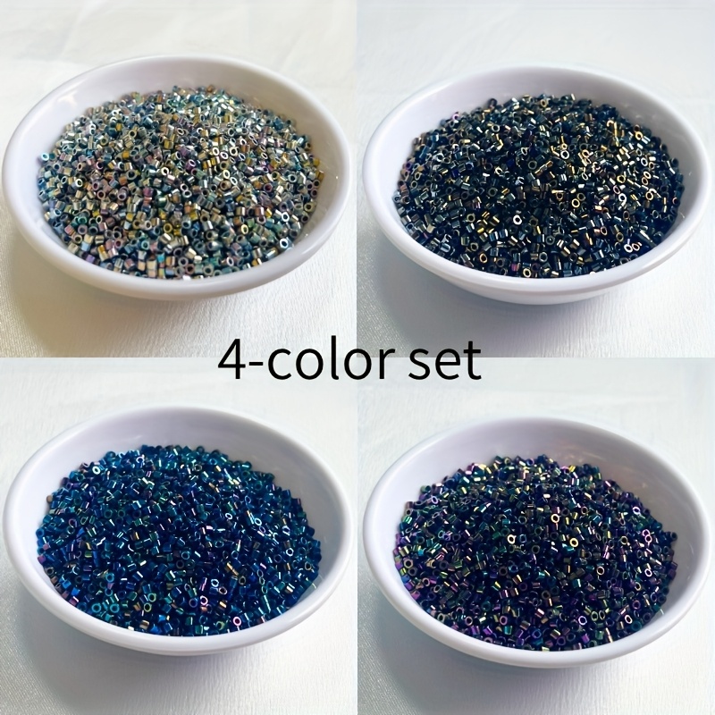 E-shop Perlen & Perlen Sortimente, 4000 Stück, Miyuki Delica Perlen, 4 Farbsets, 10 Gramm pro Farbe, Größe 2mm/0.0787Zoll, Geeignet für