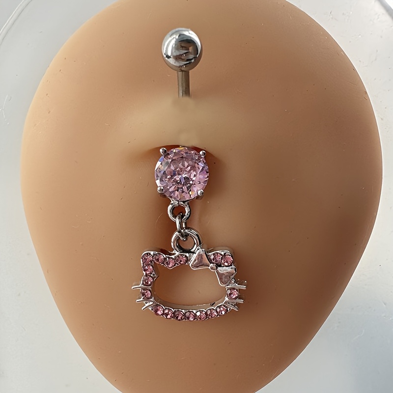 E-shop Strassstein Niedlicher Anhänger Bauchnabelring Piercing Schmuck Cross-Border Europäische Amerikanische Trendige Accessoires