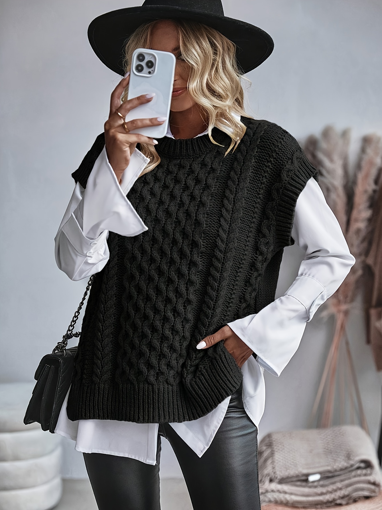 Plus size womens sweater vest best sale