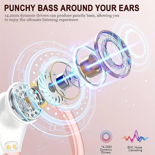 nuovi auricolari wireless per running , cuffie wireless con suono pure , cuffie over ear con display a luce, auricolari con cancellazione del rumore e microfono incorporato