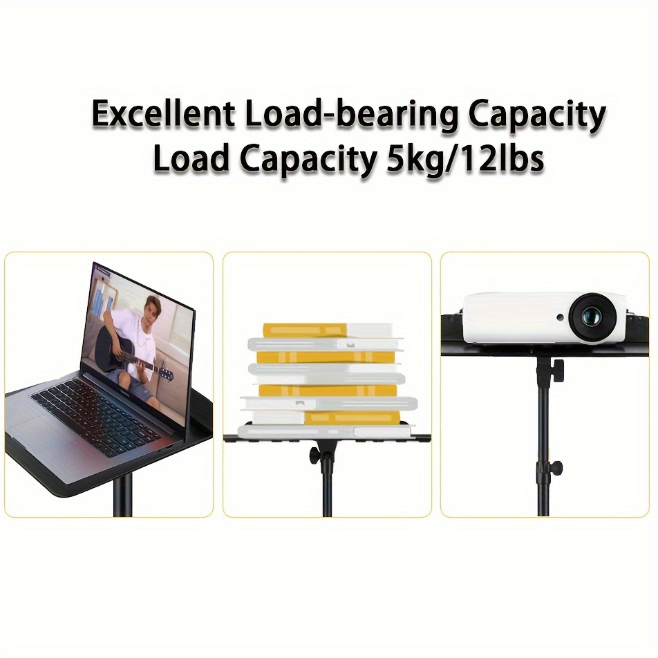 1pc alloy music stand with adjustable tripod base portable folding sheet music holder durable desktop music rack for performance band travel   music clamp carrying bag Product details 6