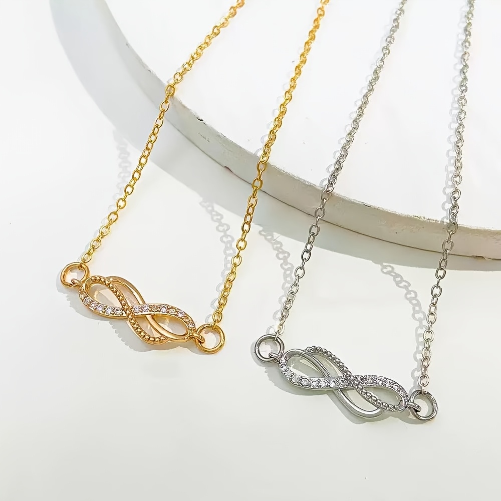 Women's Double Figure-8 Symbol Bracelet, Infinite Loop Design