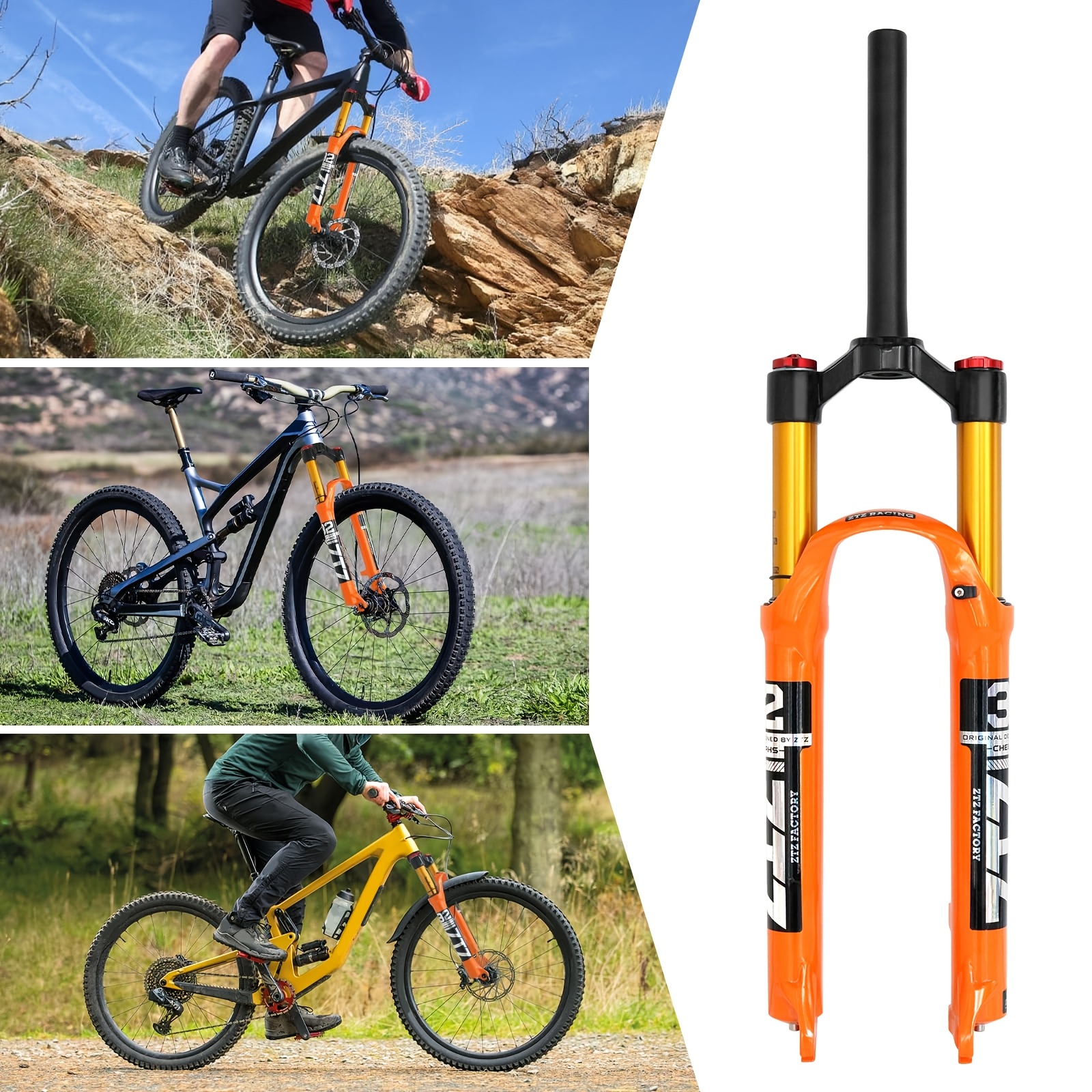 ztz 26 27 5 29 inch mtb air shock front fork 120mm 1 - Temu United
