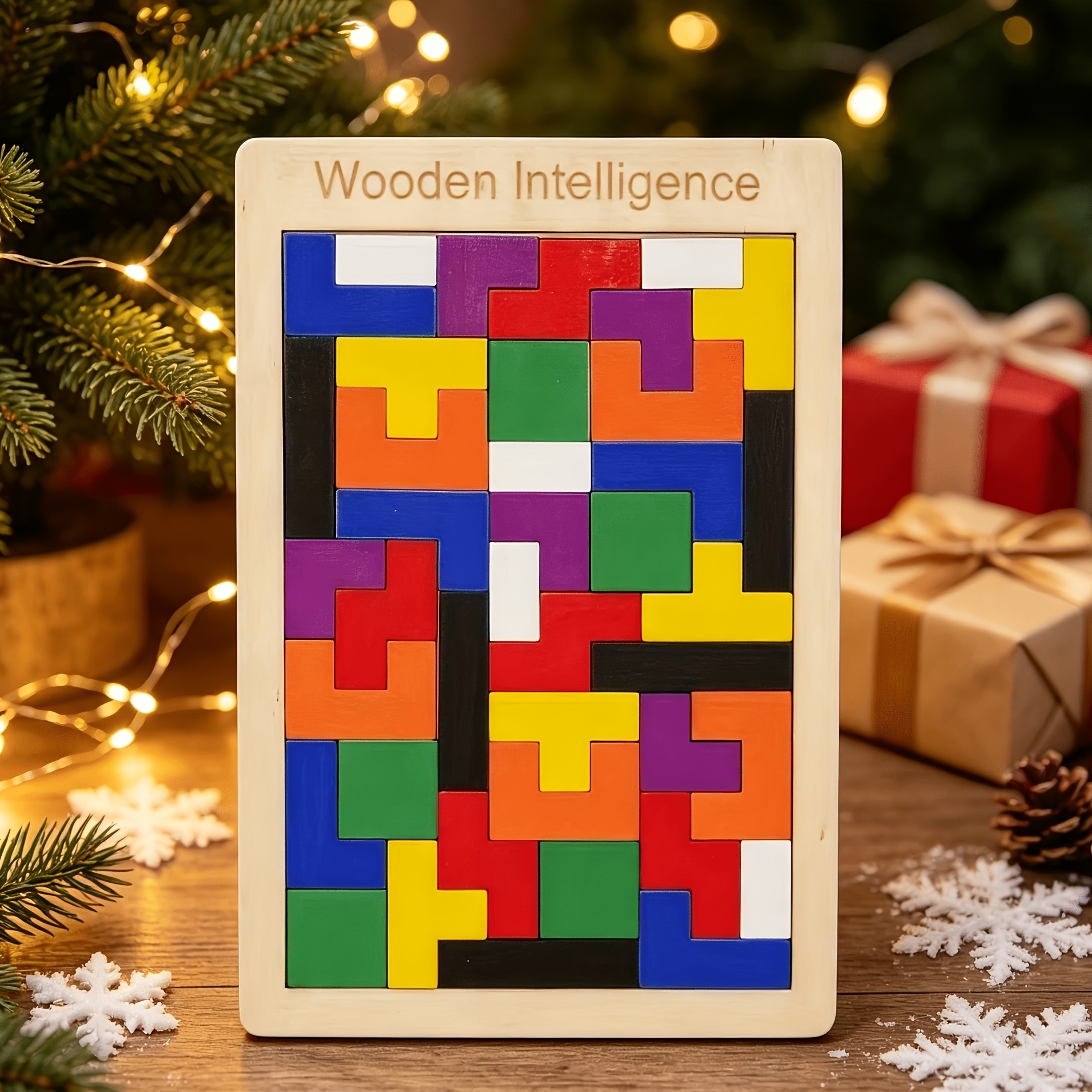 Wooden Blocks Puzzle, Colorful 3D Game