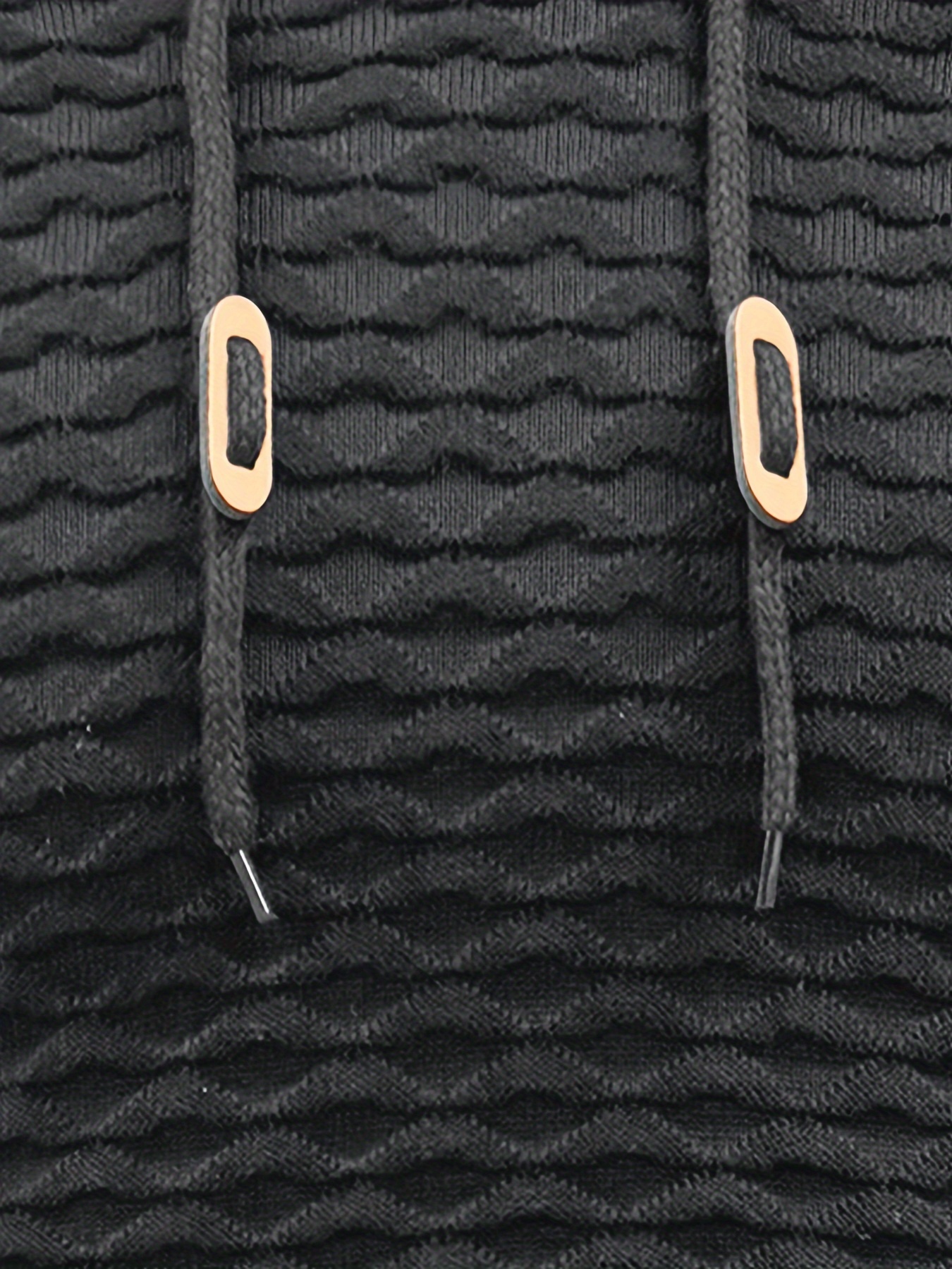 Heren Hoodie Jas - Rekbare Winterjas met Verstelbare Capuchon & Ritsvrije Pullover, Effen Zwart/Karamelbruine Kraag, Lange Mouwen Casual tot Formeel Dragen, Elastisch Stof (Geen Knopen) voor Kantoor & Dagelijks Gebruik