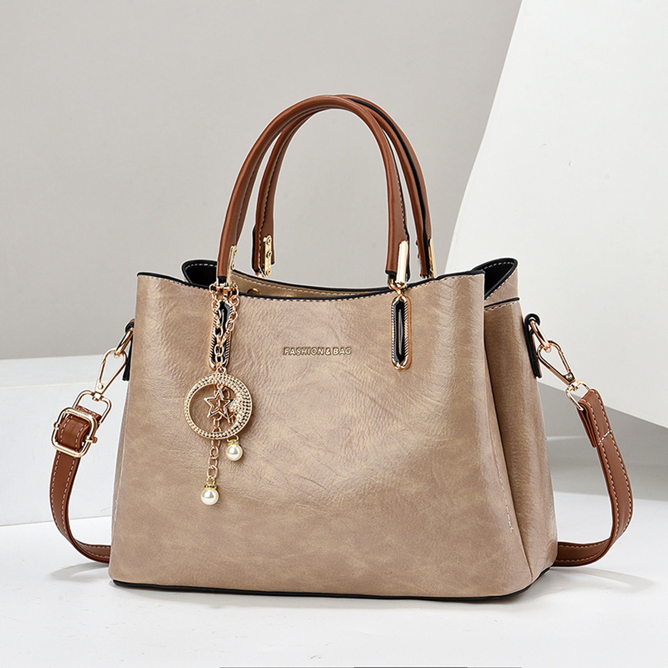 TEMU A Vintage-style Handbag For Women, Suitable For Spring And Summer, Featuring A Large Capacity. It's A Perfect Birthday Gift For Dates, For Work
