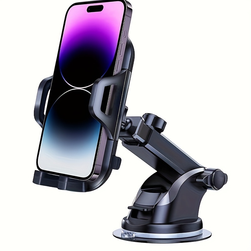 

Car Phone Holder Mount, [super Sturdy Base] 3 In 1 Universal Phone Mount For Car Dashboard Windshield Hands Free Car Mount For Iphone Android Smartphone