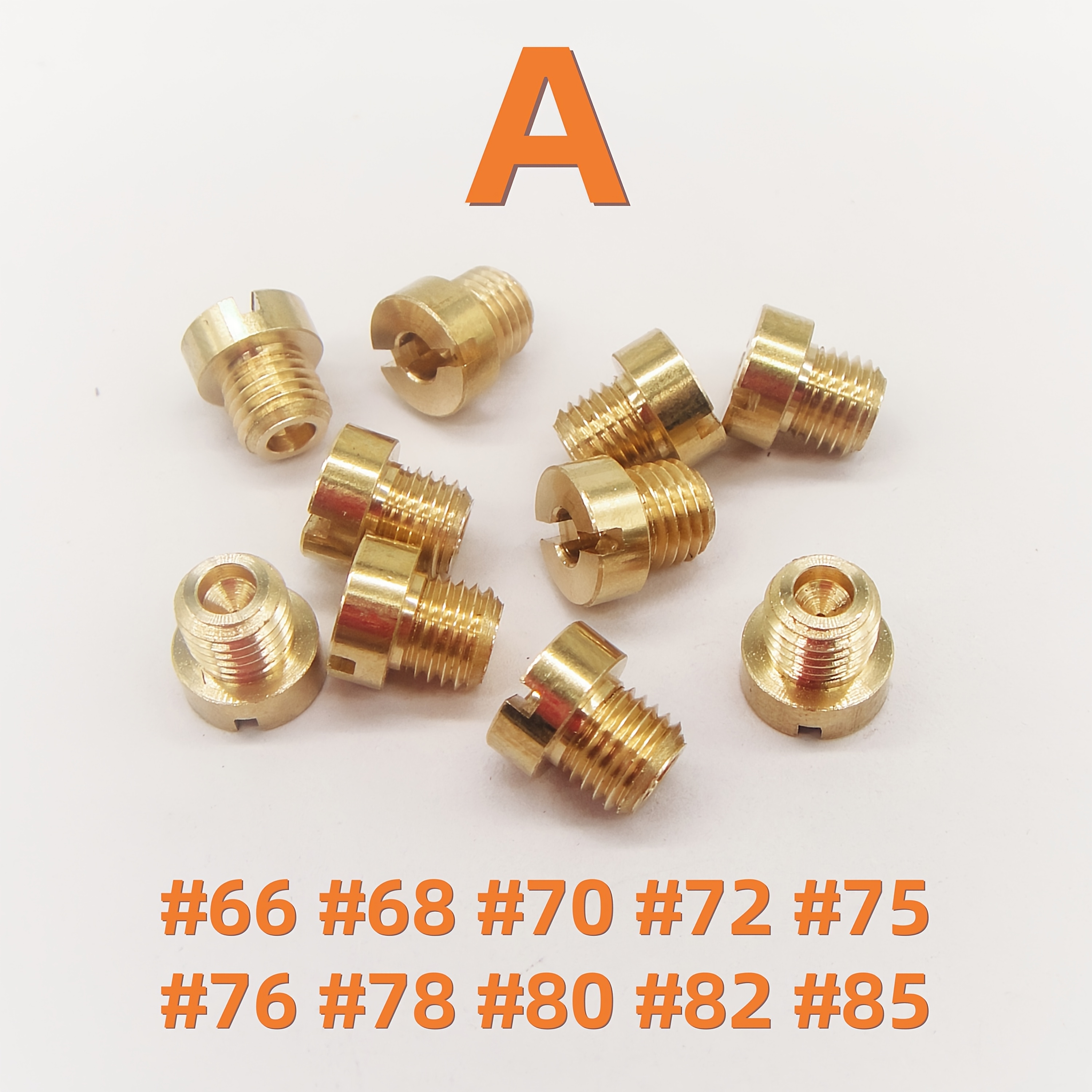 E-shop 10 Stück Vergaser Hauptdüsen Dellorto 6413 M6x0,75mm #66-#210 für , , PHBE