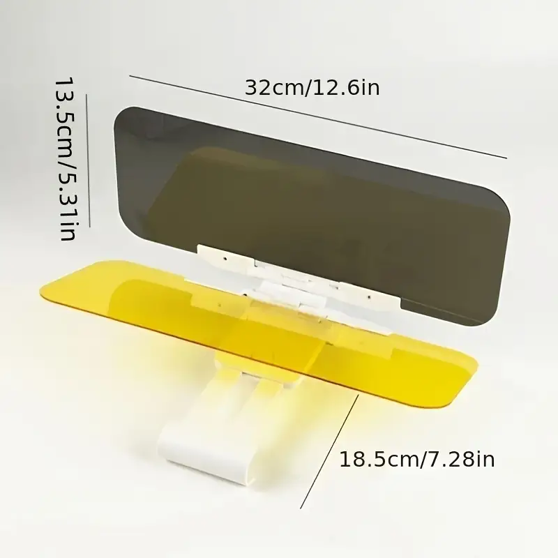 automobile sunshade a dual purpose universal visor for daytime and use that reduces glare an extender for the visor a night anti glare windshield driving shield and a uv filtering eye protector suitable for suvs details 4