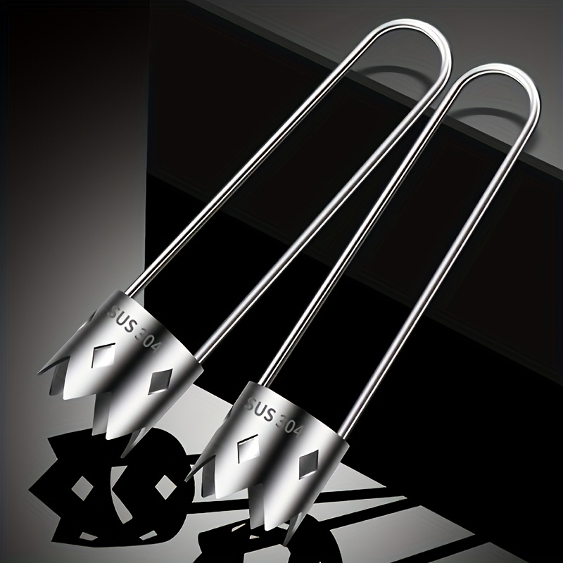 TEMU Set Of 2 Stainless Steel Tools For Removing Fruit Cores, Including A Red Pepper Seed Extractor, Ideal For Vegetables And Fruits, Kitchen Utensils Designed For Easy Peeling And Slicing