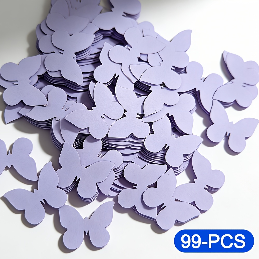 99pcs Of Purple Decorative Paper, Essential For A Simple And Romantic Atmosphere In Wedding And Party Decorations