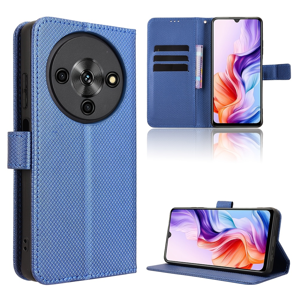 TEMU Phone Case: Suitable For Zte Blade A76 5g Wallet Protective Case, Synthetic Leather Flip Cover Card Holder