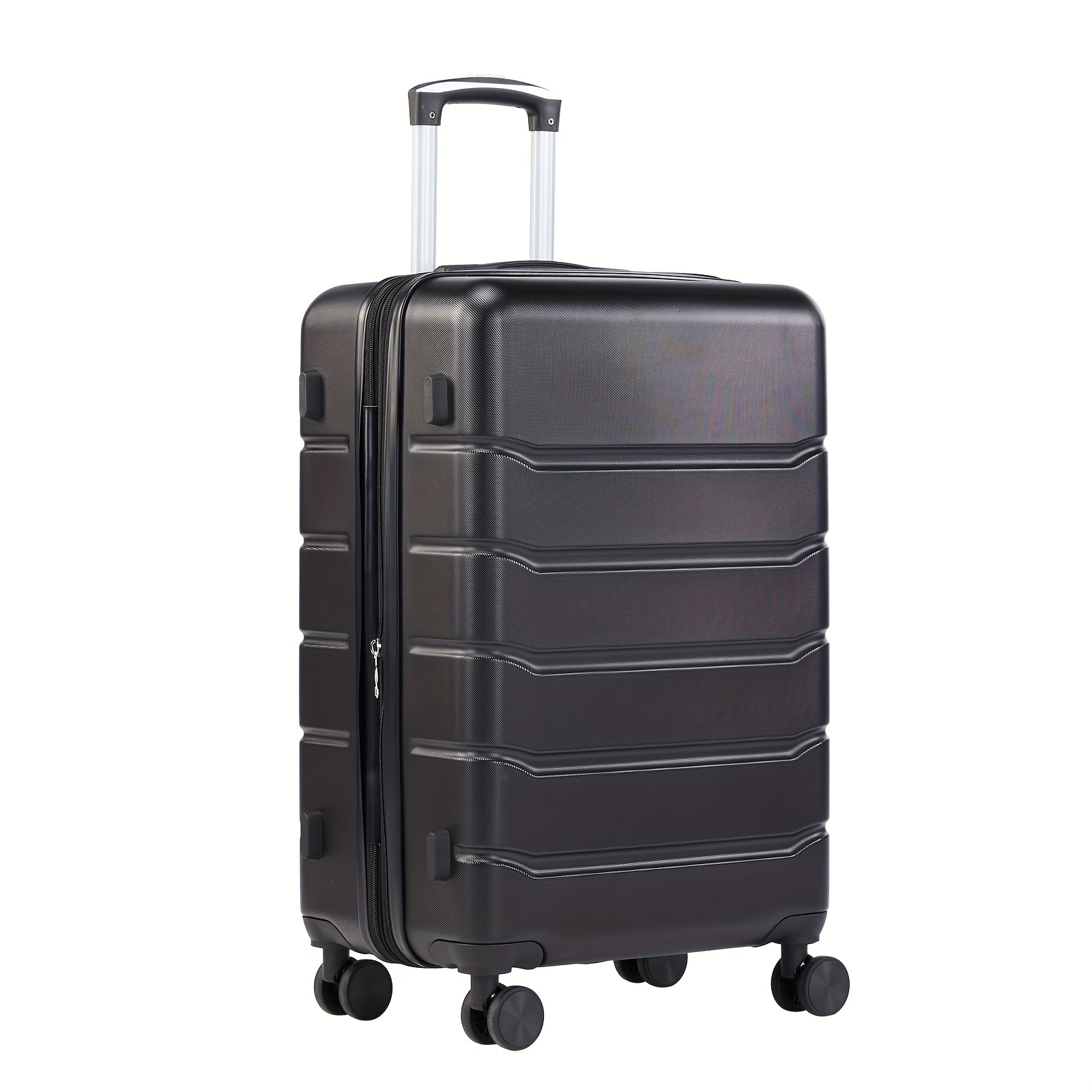 

Minimalist Solid Color Hard Shell Luggage Case, Large Capacity Travel Trolley Case With Spinner Wheels Design