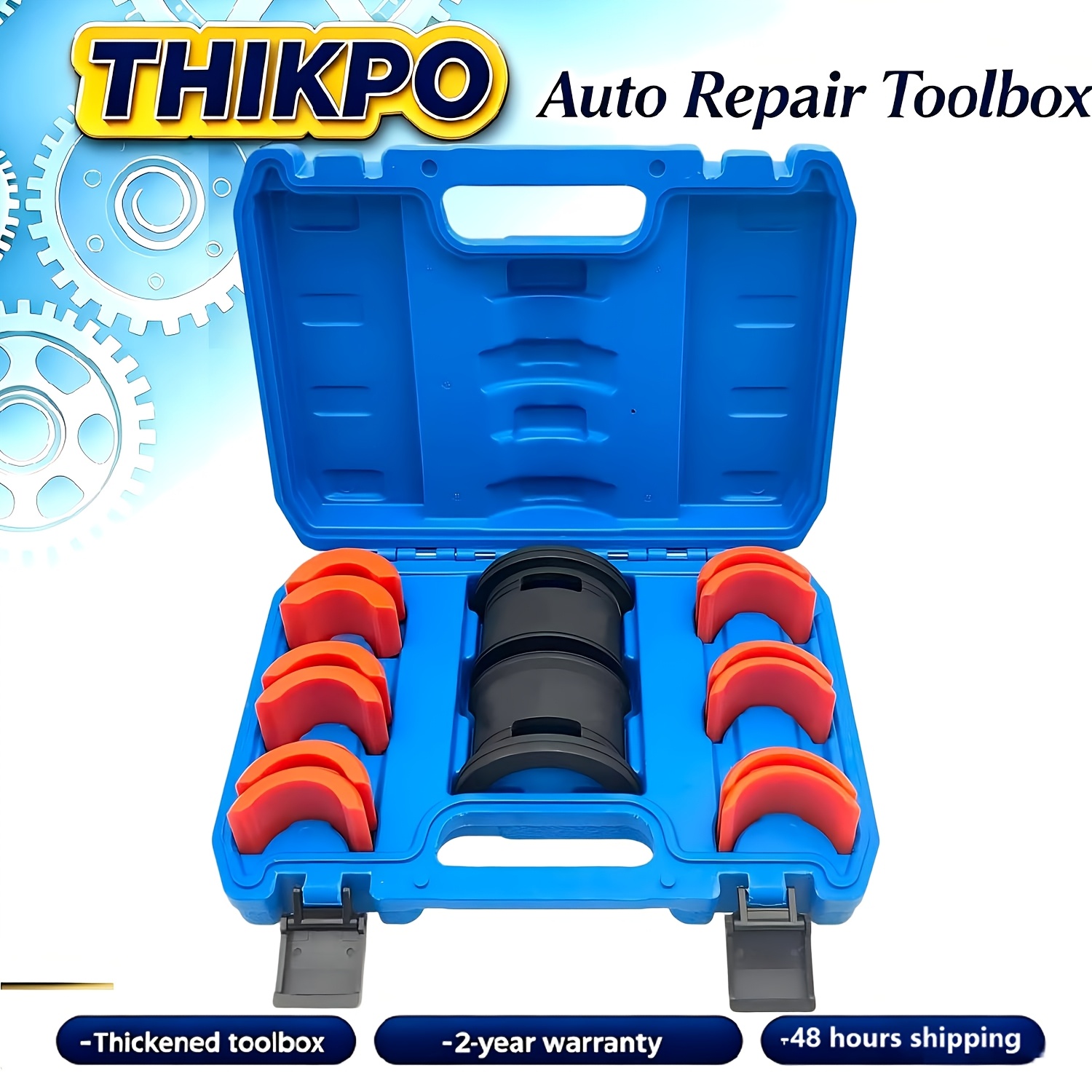 TEMU Fork Seal Driver Tool Kit Fork Seal Installer 14pcs 35 50mm Universal For Motorcycle Dirt Bike And Bicycle Front Fork Maintenance Safe Oil Seal