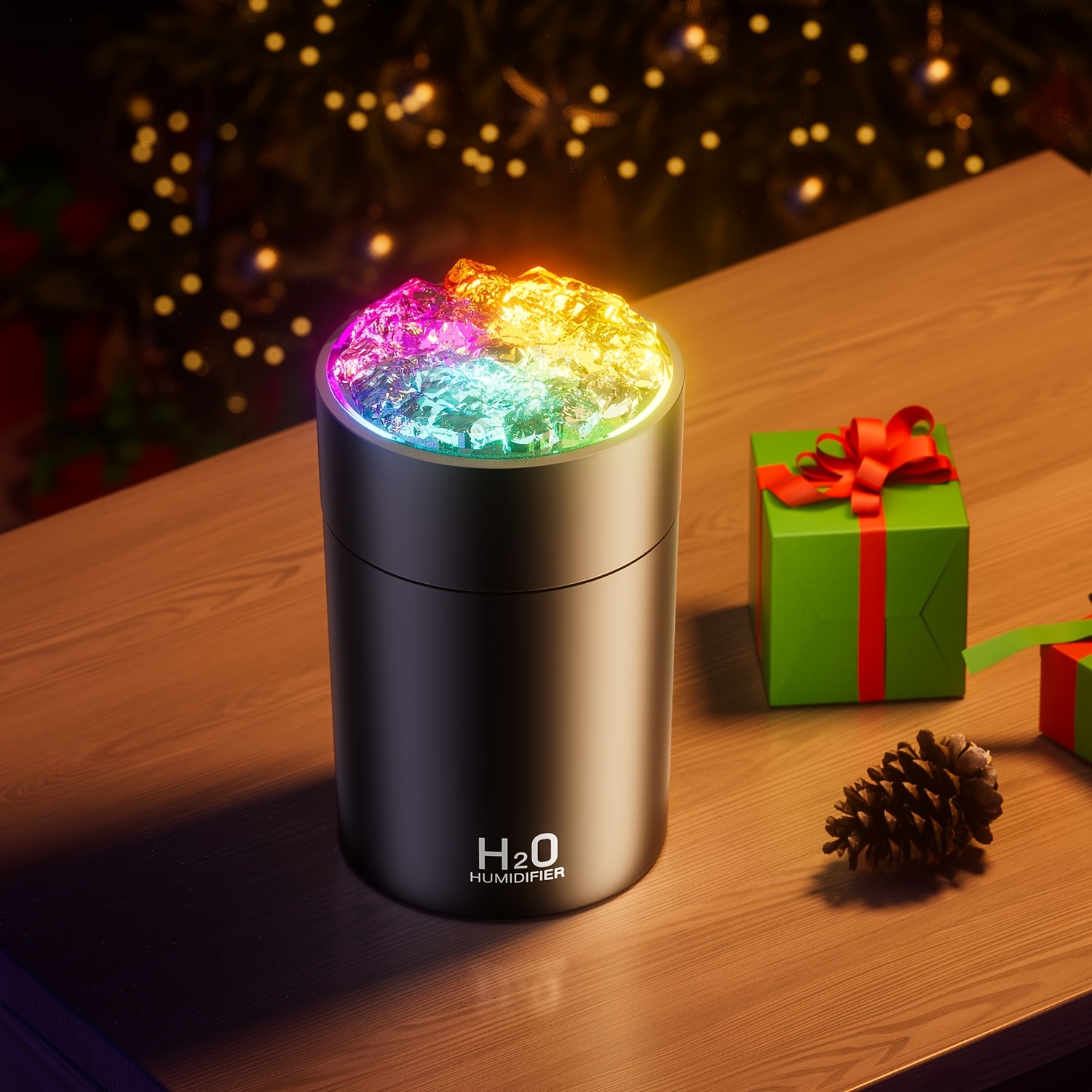 TEMU Mini Aromatherapy Machine Humidifier, Led Atmosphere Night Light Essential Oil Diffuser, Usb Powered Humidifier, Suitable For Study Room, Car, Bedroom Decoration,