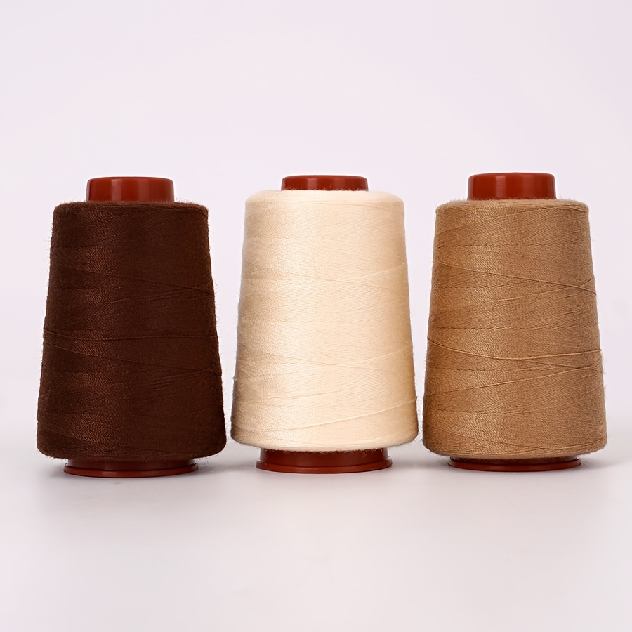 TEMU Premium 3pcs/set Polyester Sewing Thread: Mixed Regular Colors For Home Sewing, 402 Mini Spool Sewing Machine Thread And Hand Stitching (800