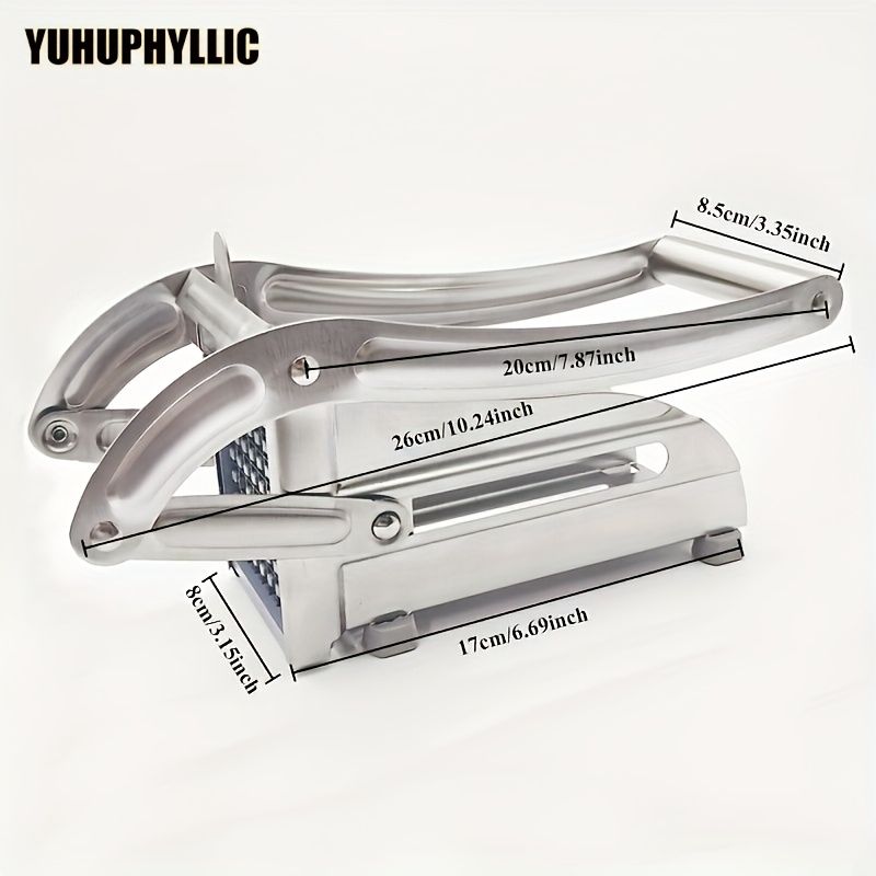 TEMU Yuhuphylllic Stainless Steel Multifunctional Kitchen Slicer - Fruits, Vegetables, , Onions, Potatoes, Carrots, - Durable Food Preparation Tool