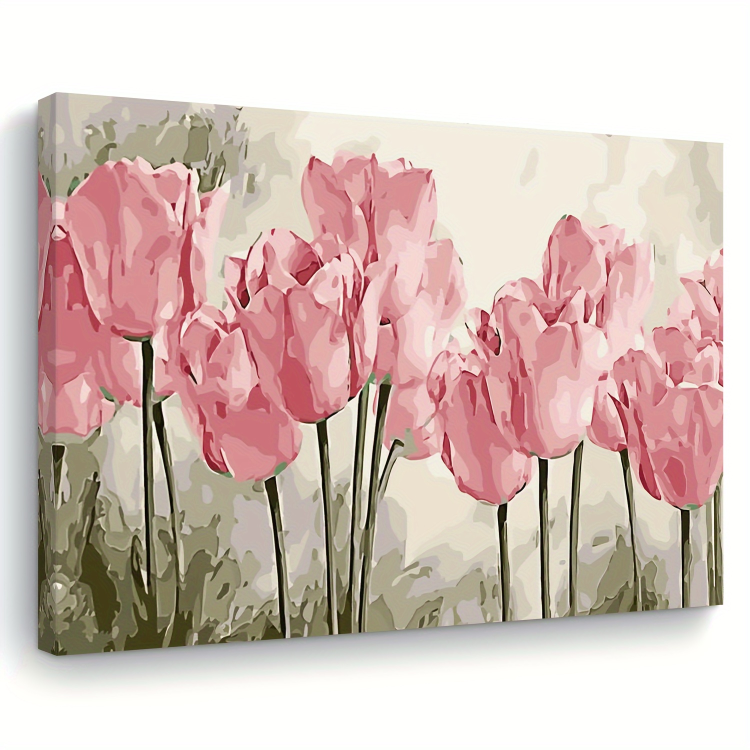 

Tulips Art - 11.8"x15.7" Wooden Decor For , , | & ,