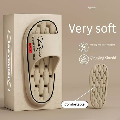 fashionable and eva mens and womens summer slippers non slip casual slippers with ribbed texture indoor outdoor use beach and sea unisex slippers elegant womens sandals wear in multiple colors