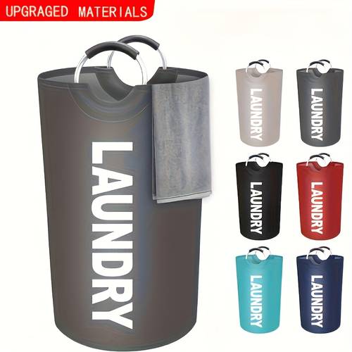 extra large capacity foldable laundry basket high laundry bag with soft padded handles stand alone laundry basket household organization and storage supplies laundry baskets