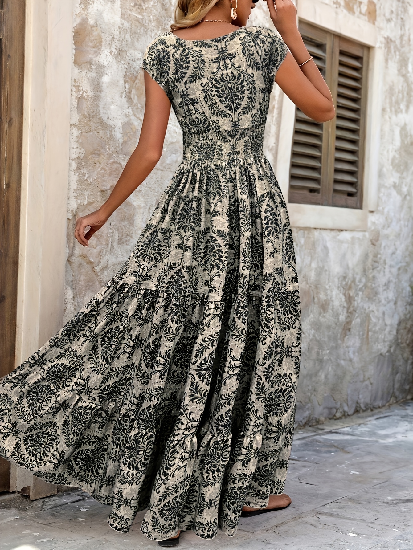 formal flare dresses LaDivine CD719 Fitted Long Formal Beaded Prom Dress – The Dress Outlet main image 1