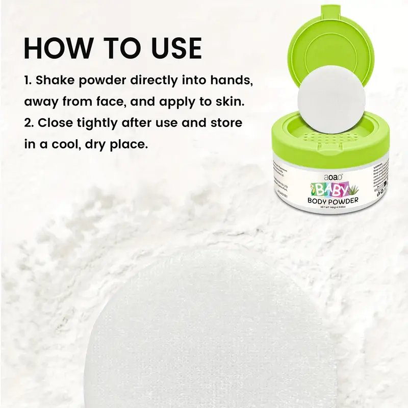 baby powder with puff non greasy moisturizing sweat resistant sensitive light beige 140g witch chamomile pp material all light beige types baby powder for sensitive light beige sleek packaging for halloween Product details 5