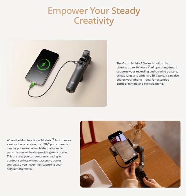 DJI Osmo Mobile 7ProAll - scene tracking mobile phone stabilizer, OM intelligent tracking live - streaming vlog - shake handheld gimbal, foldable and portable selfie stick, a shooting magic tool
