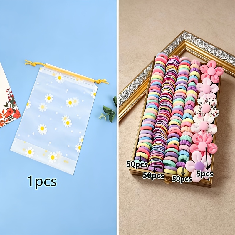 TEMU 155pcs Cute Floral Hair Accessory Set, Including 3d Flower Hair Clips, Hair Ties, And Headbands For And Women&; Hair Styling, A Christmas/new